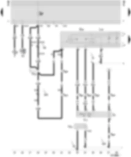 Wiring Diagram  SEAT INCA 2003 - Mirror adjustment switch - mirror adjustment switch illumination - mirror adjustment motor (driver