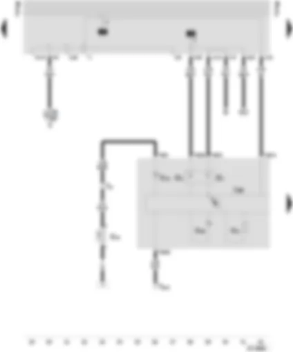 Wiring Diagram  SEAT INCA 2002 - Control unit with display in dash panel insert - belt switch - driver