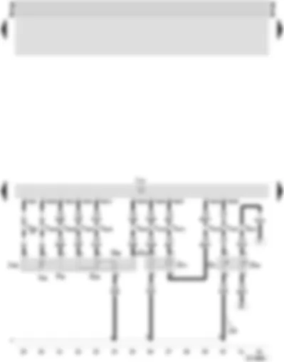 Wiring Diagram  SEAT INCA 2002 - Motronic control unit - coolant temperature sender - throttle valve control unit - intake air temperature sender