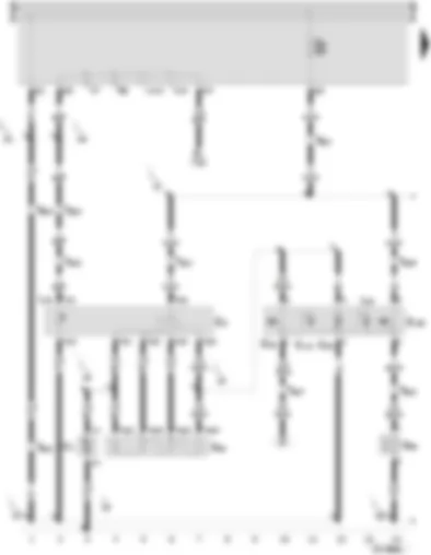 Wiring Diagram  SEAT INCA 2003 - Fresh air blower switch - air conditioner switch - fresh air/air recirculating flap switch - fresh air blower