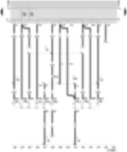 Wiring Diagram  SEAT INCA 2003 - Rear frog light bulb - left - turn signal bulb - left and right - reversing light bulb - left and right - brake and tail light bulb - left