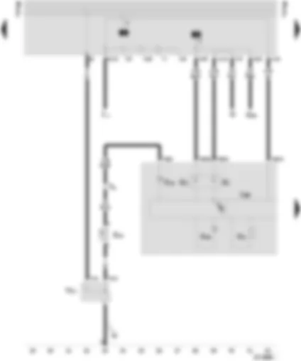 Wiring Diagram  SEAT INCA 2003 - Control unit with display in dash panel insert - belt switch - driver