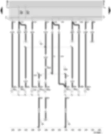 Wiring Diagram  SEAT INCA 2003 - Rear fog light bulb - left - turn signal bulb - reversing light bulb - brake and tail light bulb - high level brake light bulb