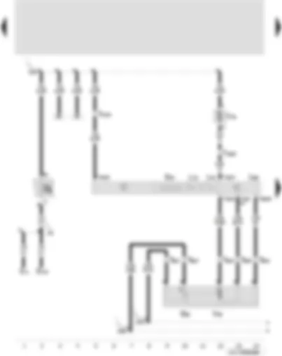 Wiring Diagram  SEAT LEON 2003 - Temperature flap control motor - Climatronic control unit