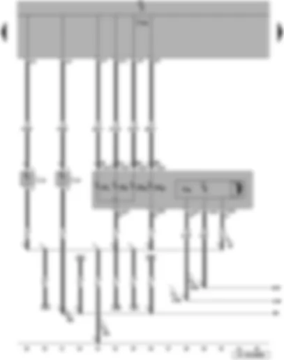 Wiring Diagram  SEAT LEON 2006 - Left headlight bulb - left and right fog light bulb - left headlight range control motor