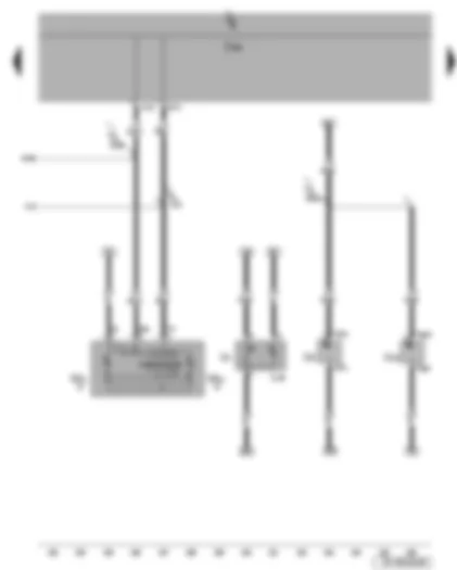 Wiring Diagram  SEAT LEON 2006 - Onboard supply control unit - cigarette lighter - electric socket - rear reading lights