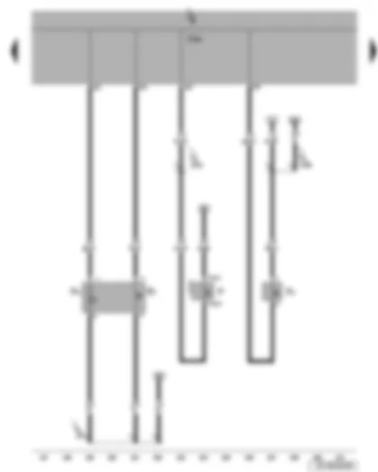 Wiring Diagram  SEAT LEON 2006 - Hazard warning light switch - brake light switch - onboard power supply control unit - brake light switch - reversing lights switch