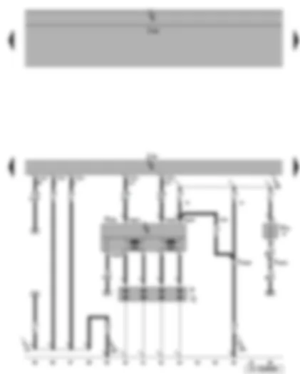 Wiring Diagram  SEAT LEON 2006 - Spark plugs - intake manifold preheating heater element - ignition transformer - Simos control unit