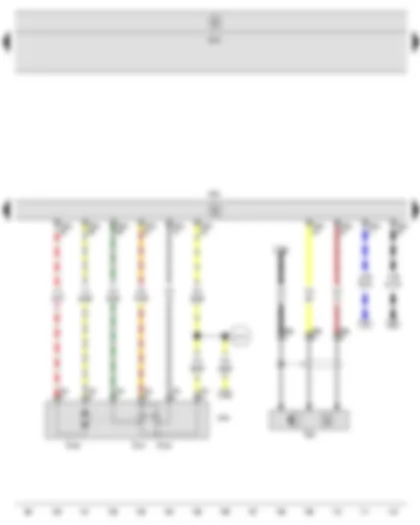 Wiring Diagram  SEAT LEON 2010 - Engine speed sender - Throttle valve module - Engine control unit