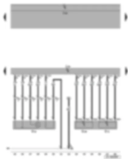 Wiring Diagram  SEAT LEON 2006 - Lambda probe - accelerator position sender - Simos control unit