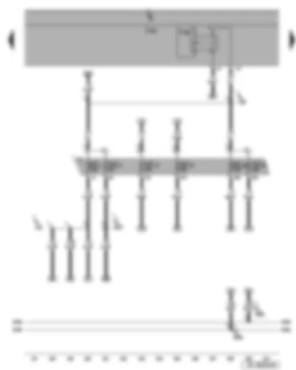 Wiring Diagram  SEAT LEON 2006 - Onboard supply control unit - terminal 15 voltage supply relay 2