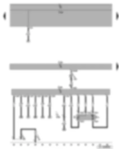 Wiring Diagram  SEAT LEON 2006 - Fuel pump - fuel gauge sender - fuel pump control unit - Motronic control unit