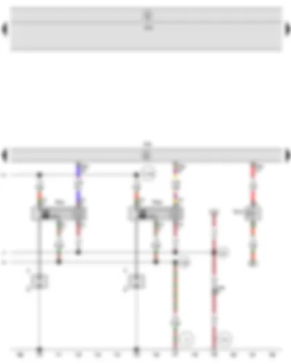 Wiring Diagram  SEAT LEON 2009 - Engine control unit - Fuel pressure regulating valve - Ignition coil 3 with output stage - Ignition coil 4 with output stage - Spark plug connector - Spark plugs