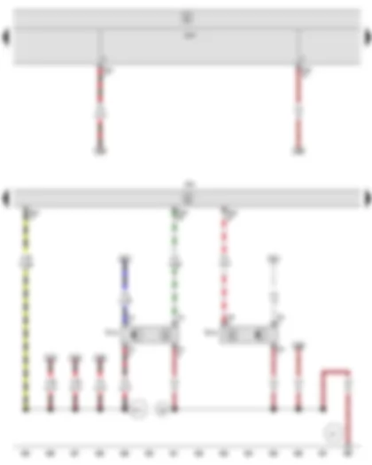 Wiring Diagram  SEAT LEON 2009 - Brake pedal position sender - Clutch position sender - Engine control unit