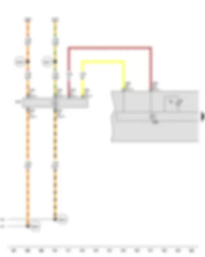 Wiring Diagram  SEAT LEON 2009 - Control unit in dash panel insert - Data bus diagnostic interface - Alternator warning lamp