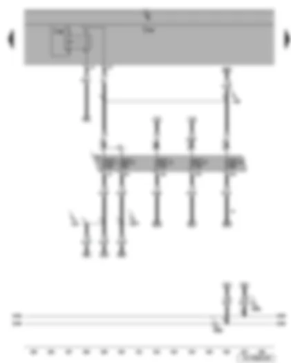 Wiring Diagram  SEAT LEON 2006 - Onboard supply control unit - terminal 15 voltage supply relay 2