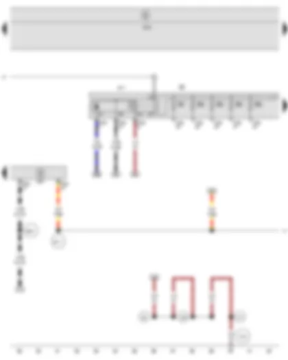 Wiring Diagram  SEAT LEON 2009 - Terminal 30 voltage supply relay - Steering column electronics control unit - Fuse holder B