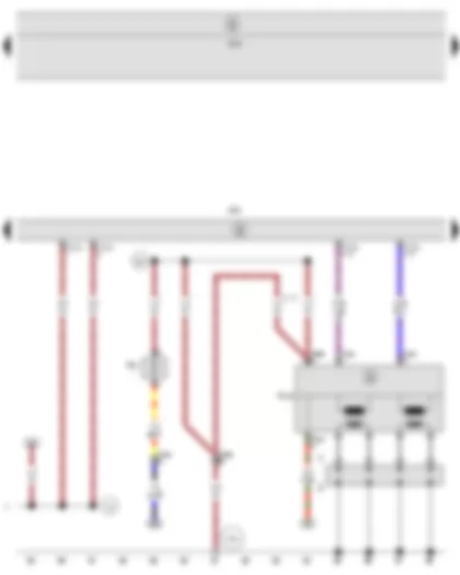 Wiring Diagram  SEAT LEON 2009 - Engine control unit - Intake manifold preheating heater element - Ignition transformer - Spark plug connector - Spark plugs