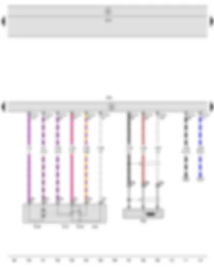 Wiring Diagram  SEAT LEON 2009 - Engine speed sender - Throttle valve module - Engine control unit