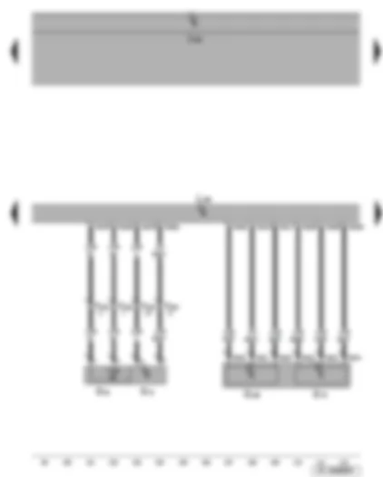 Wiring Diagram  SEAT LEON 2006 - Accelerator position sender - charge air pressure sender - intake air temperature sender - diesel direct injection system control unit