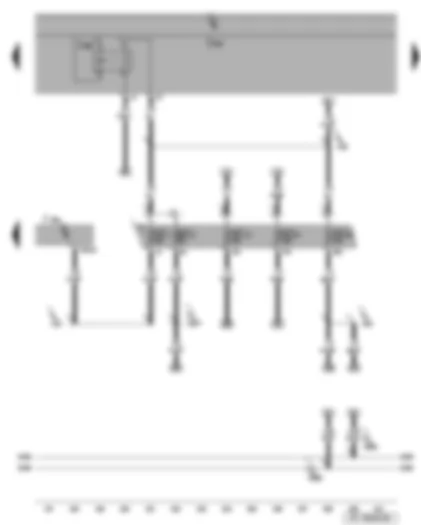 Wiring Diagram  SEAT LEON 2006 - Diesel direct injection system control unit - terminal 15 voltage supply relay 2