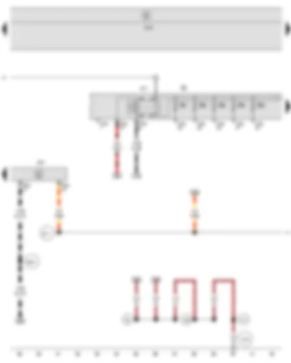 Wiring Diagram  SEAT LEON 2009 - Main relay - Steering column electronics control unit - Fuse holder B