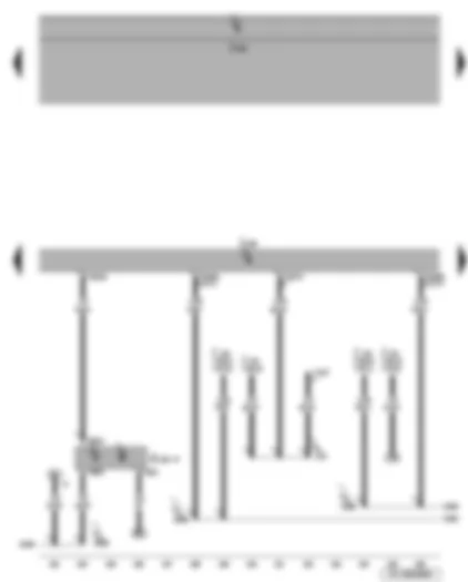 Wiring Diagram  SEAT LEON 2006 - Diagnosis connection - clutch position sender - diesel direct injection system control unit