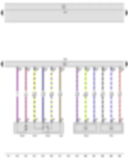 Wiring Diagram  SEAT LEON 2009 - Accelerator position sender - Throttle valve module - Engine control unit