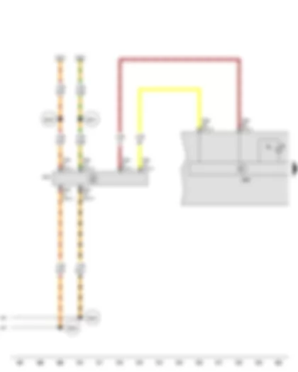 Wiring Diagram  SEAT LEON 2009 - Control unit in dash panel insert - Data bus diagnostic interface