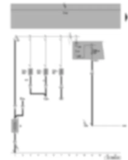 Wiring Diagram  SEAT LEON 2006 - Terminal 30 voltage supply relay - battery