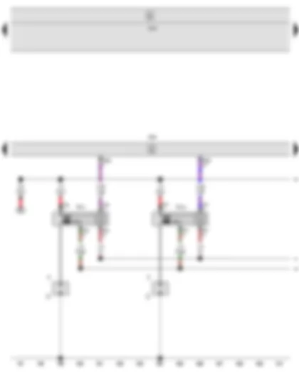 Wiring Diagram  SEAT LEON 2009 - Engine control unit - Ignition coil 1 with output stage - Ignition coil 2 with output stage - Spark plug connector - Spark plugs