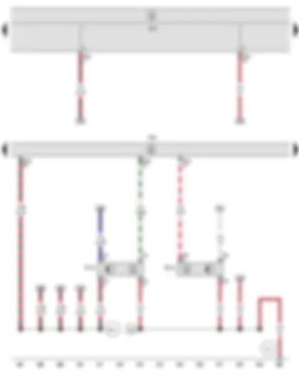 Wiring Diagram  SEAT LEON 2009 - Brake pedal position sender - Clutch position sender - Engine control unit