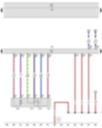 Wiring Diagram  SEAT LEON 2009 - Throttle valve module - Engine control unit