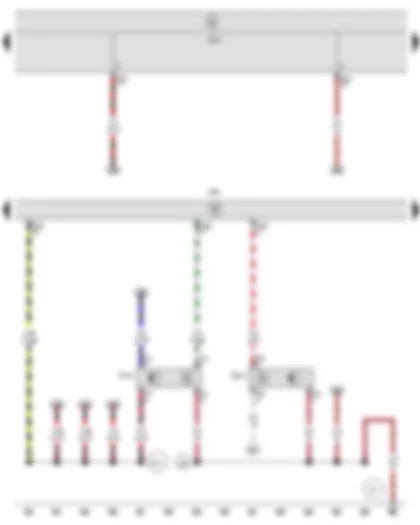 Wiring Diagram  SEAT LEON 2009 - Brake pedal position sender - Clutch position sender - Engine control unit