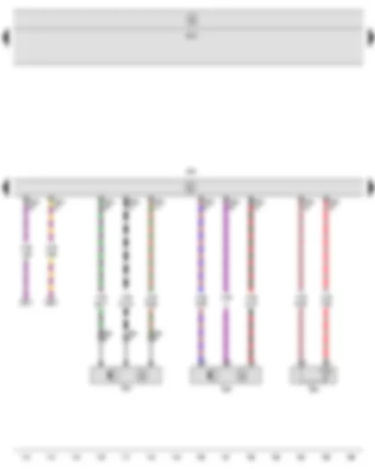 Wiring Diagram  SEAT LEON 2009 - Engine speed sender - Hall sender - Coolant temperature sender - Engine control unit