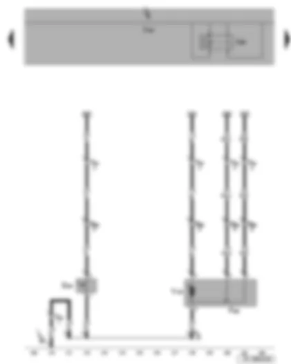 Wiring Diagram  SEAT LEON 2006 - Onboard supply control unit - rear lid central locking relay - rear lid handle release button - rear lid lock unit - rear lid release motor