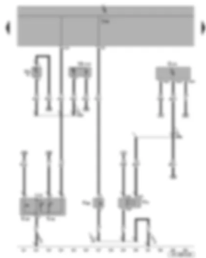 Wiring Diagram  SEAT LEON 2006 - Interior monitoring deactivation switch - bonnet contact switch - interior monitoring sensor - alarm horn - luggage compartment light