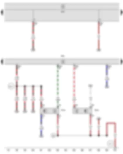 Wiring Diagram  SEAT LEON 2009 - Brake pedal position sender - Clutch position sender - Engine control unit