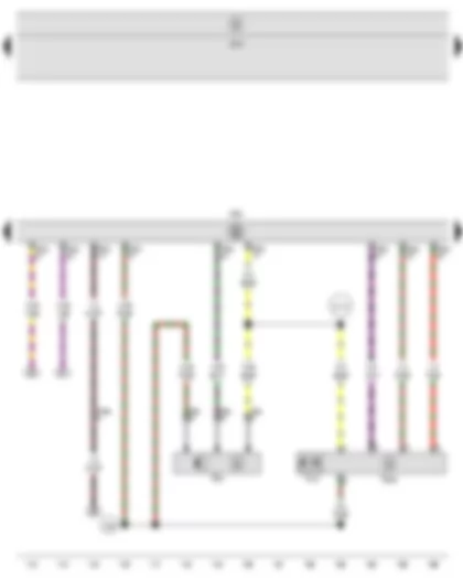 Wiring Diagram  SEAT LEON 2009 - Hall sender - Intake manifold flap potentiometer - Engine control unit - Intake manifold flap motor