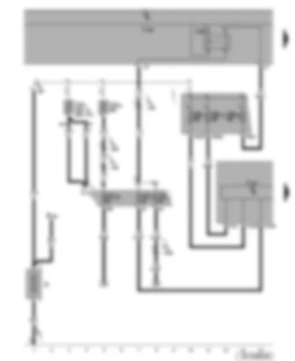 Wiring Diagram  SEAT LEON 2006 - ABS control unit with EDL/ESP - battery - terminal 15 voltage supply relay 2 - fuses - onboard supply control unit