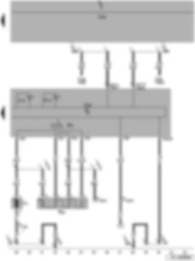Wiring Diagram  SEAT LEON 2006 - Warm air blower series resistor with overheating valve - fresh air blower - air conditioning system control unit