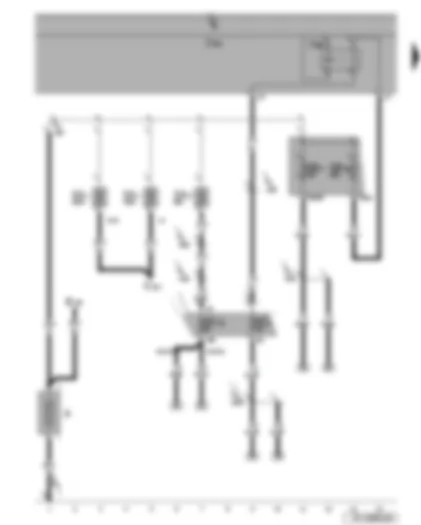 Wiring Diagram  SEAT LEON 2006 - Battery - terminal 15 voltage supply relay 2