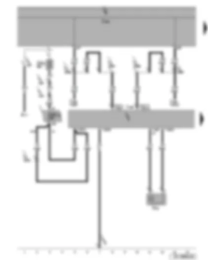 Wiring Diagram  SEAT LEON 2006 - Parking aid control unit - rear parking aid warning buzzer