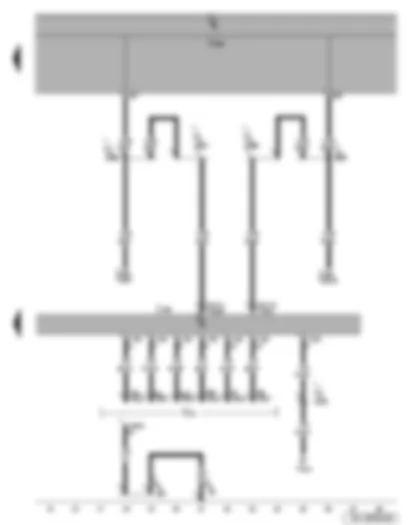 Wiring Diagram  SEAT LEON 2007 - Brake light switch - trailer detector control unit - trailer socket