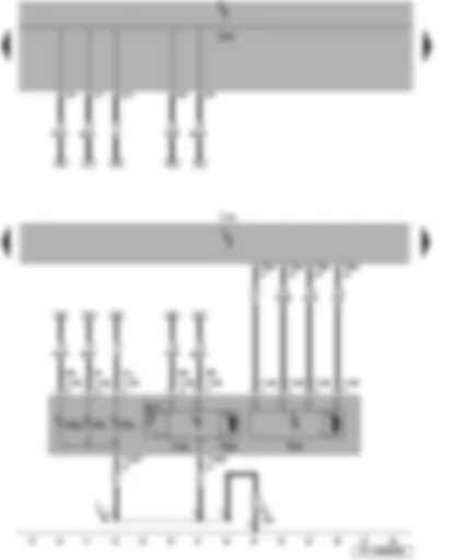 Wiring Diagram  SEAT LEON 2006 - Left dip beam screen - left headlight bulbs - left gas discharge bulb control unit - control unit for headlight range control