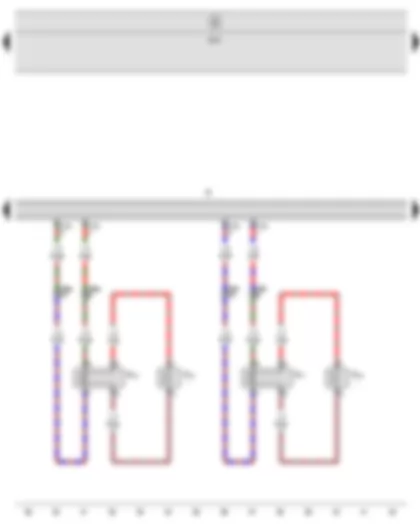 Wiring Diagram  SEAT LEON 2009 - Radio - Rear left treble loudspeaker - Rear left bass loudspeaker - Rear right treble loudspeaker - Rear right bass loudspeaker