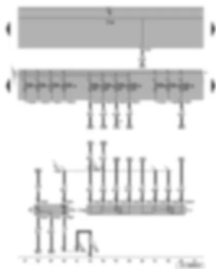 Wiring Diagram  SEAT LEON 2006 - Fuel pump - fuel pump relay - current supply relay for Simos control unit - fuel gauge sender