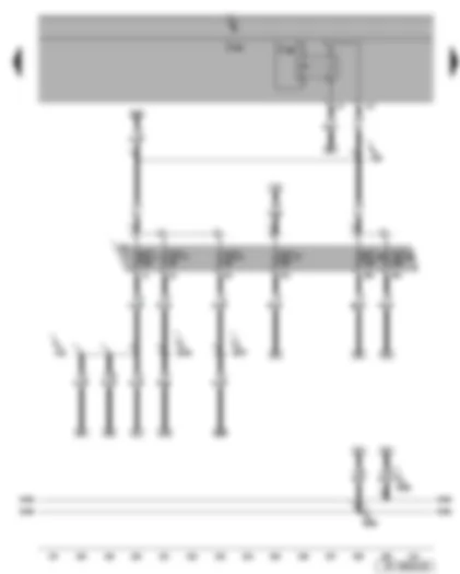 Wiring Diagram  SEAT LEON 2006 - Onboard supply control unit - terminal 15 voltage supply relay 2