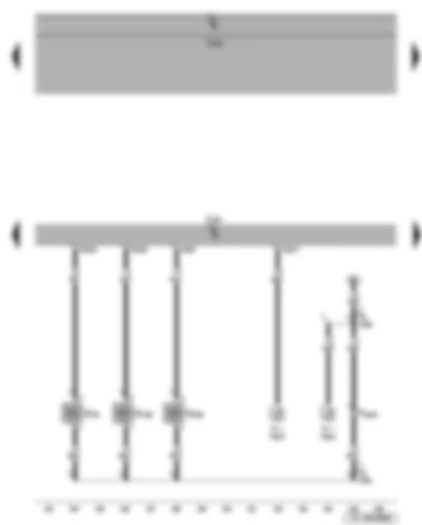 Wiring Diagram  SEAT LEON 2006 - Activated charcoal filter system solenoid valve 1 (pulsed) - variable intake manifold change-over valve - inlet camshaft control valve 1