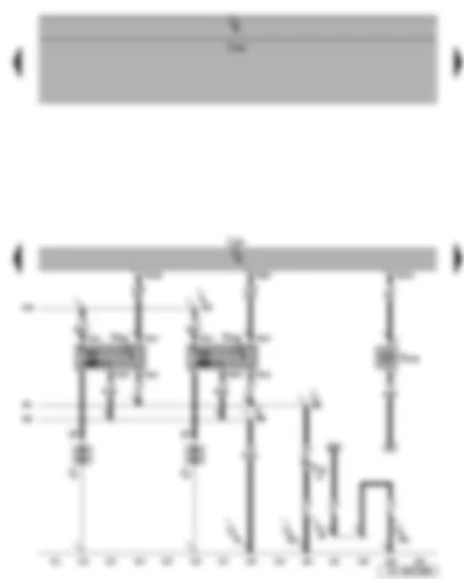 Wiring Diagram  SEAT LEON 2006 - Ignition coils 3 and 4 with output stage - spark plugs 3 and 4 - spark plug connector 3 and 4 - Motronic control unit - fuel pressure regulating valve